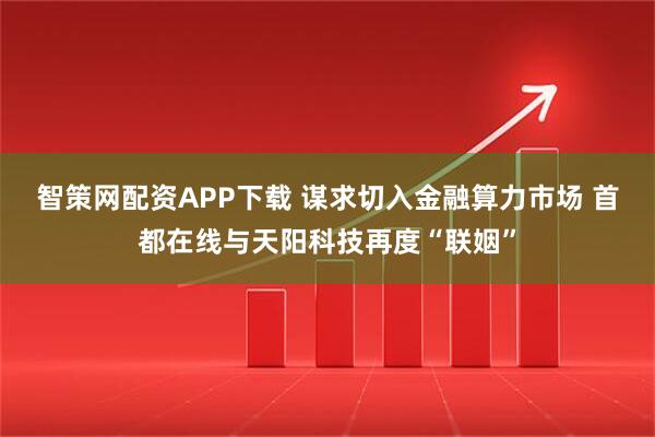 智策网配资APP下载 谋求切入金融算力市场 首都在线与天阳科技再度“联姻”