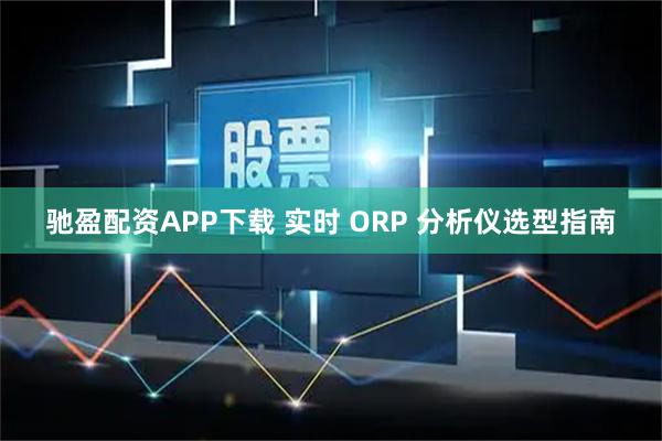 驰盈配资APP下载 实时 ORP 分析仪选型指南