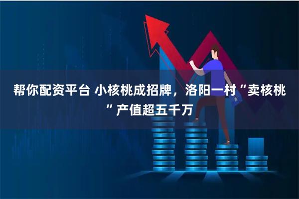 帮你配资平台 小核桃成招牌，洛阳一村“卖核桃”产值超五千万